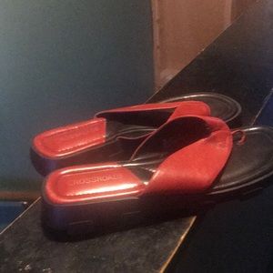 Red sandals